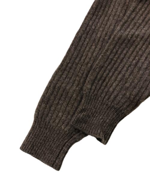 yokosakamoto（ヨウコサカモト）YOKOSAKAMOTO (ヨウコサカモト) ケーブルニット ブラウン サイズ:SIZE Mの古着・服飾アイテム