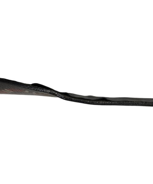 GUCCI（グッチ）GUCCI (グッチ) スネークプリントレザーベルト ブラックの古着・服飾アイテム