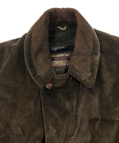 Sears（シアーズ）Sears (シアーズ) ヴィンテージクルミボタンコーデュロイコート オリーブ サイズ:SIZE 42の古着・服飾アイテム