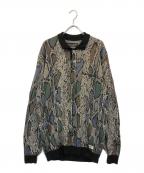 WACKO MARIAワコマリア）の古着「パイソンニットポロシャツ」｜グレー