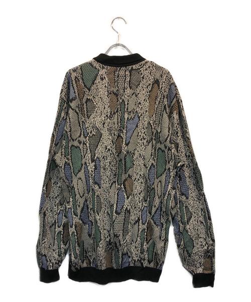 WACKO MARIA（ワコマリア）WACKO MARIA (ワコマリア) パイソンニットポロシャツ グレー サイズ:SIZE Lの古着・服飾アイテム