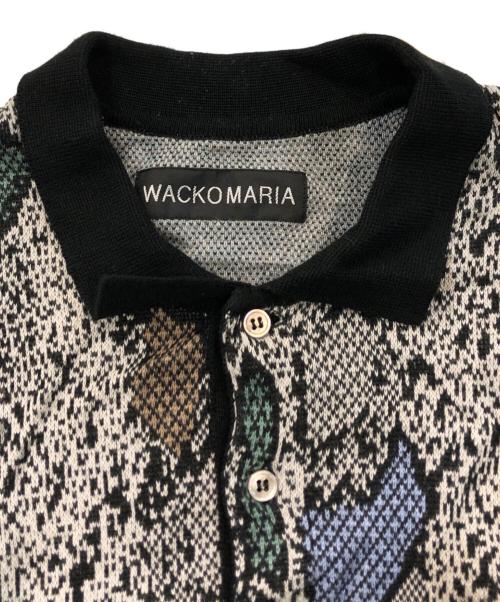 WACKO MARIA（ワコマリア）WACKO MARIA (ワコマリア) パイソンニットポロシャツ グレー サイズ:SIZE Lの古着・服飾アイテム