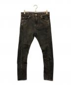 ISAMU KATAYAMA BACKLASHイサムカタヤマ・バックラッシュ）の古着「スキニーデニムパンツ」｜ブラック