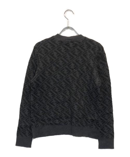 FENDI（フェンディ）FENDI (フェンディ) FFモチーフジャガードニット ブラック サイズ:SIZE 48の古着・服飾アイテム