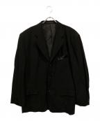 COMME des GARCONS HOMME PLUSコムデギャルソンオムプリュス）の古着「90sポケットエナメルテーラードジャケット」｜ブラック