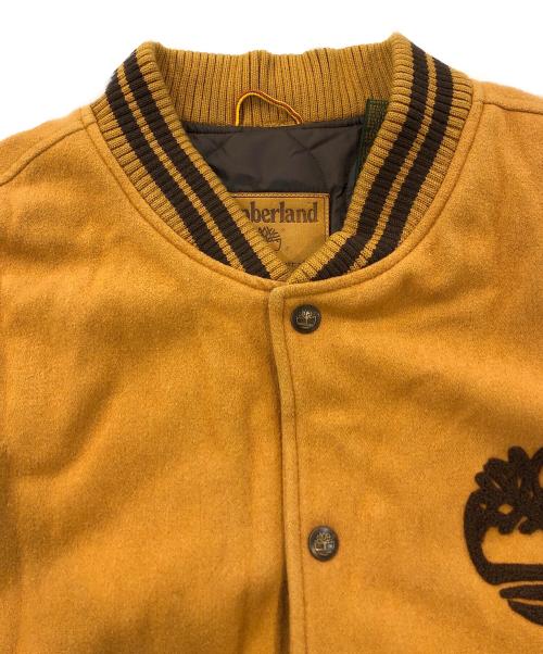 Timberland（ティンバーランド）Timberland (ティンバーランド) レザースリーブスタジャン イエロー サイズ:SIZE 3XLの古着・服飾アイテム