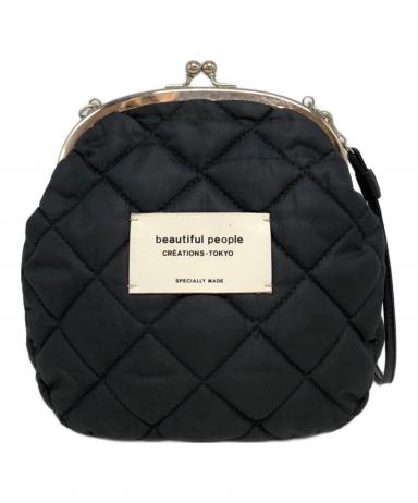 美品✨beautiful people がま口　キルティングポーチ　バッグ　別注 中古・古着通販】beautiful people (ビューティフルピープル) がま口