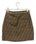 FENDI (フェンディ) ウエストビジューズッカ柄ミニスカート ブラウン サイズ:SIZE 36：35000円