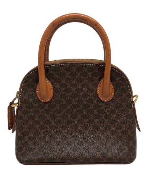 CELINE（セリーヌ）CELINE (セリーヌ) マカダムミニハンドバッグ ブラウンの古着・服飾アイテム