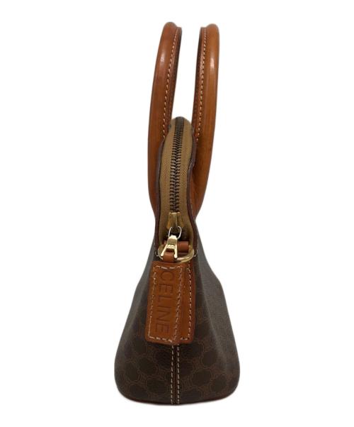 CELINE（セリーヌ）CELINE (セリーヌ) マカダムミニハンドバッグ ブラウンの古着・服飾アイテム