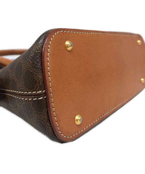 CELINE（セリーヌ）CELINE (セリーヌ) マカダムミニハンドバッグ ブラウンの古着・服飾アイテム