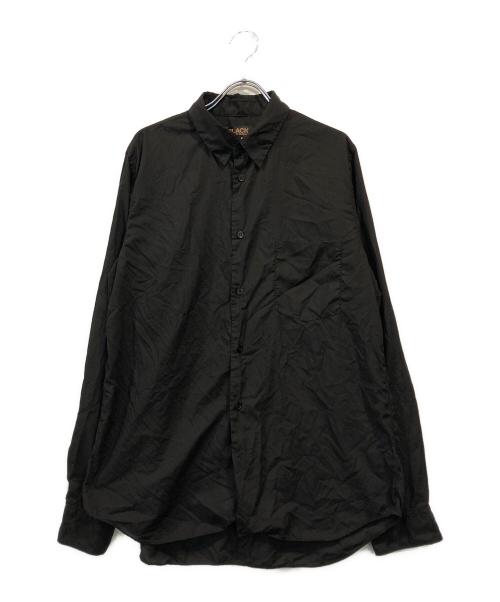 BLACK COMME des GARCONS（ブラックコムデギャルソン）BLACK COMME des GARCONS (ブラックコムデギャルソン) ジップデザイン長袖シャツ ブラック サイズ:Lの古着・服飾アイテム