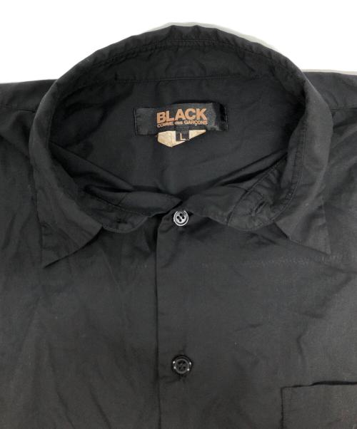 BLACK COMME des GARCONS（ブラックコムデギャルソン）BLACK COMME des GARCONS (ブラックコムデギャルソン) ジップデザイン長袖シャツ ブラック サイズ:Lの古着・服飾アイテム