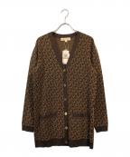 MICHAEL KORSマイケル・コース）の古着「金釦モノグラムロングカーディガン」｜ブラウン
