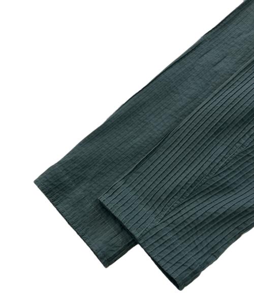 YACCO MARICARD（ヤッコマリカルド）YACCO MARICARD (ヤッコマリカルド) ピンタック単衣ジャケット ブルー サイズ:SIZE 2の古着・服飾アイテム