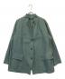YACCO MARICARD（ヤッコマリカルド）の古着「ピンタック単衣ジャケット」｜ブルー