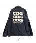 GOOD DESIGN SHOP COMME des GARCONS (グッドデザインショップ コムデギャルソン) バックロゴコーチジャケット ネイビー サイズ:SIZE M：7000円