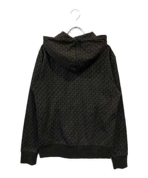 MICHAEL KORS（マイケル・コース）MICHAEL KORS (マイケルコース) MKモノグラムジップパーカー グレー サイズ:XS 未使用品の古着・服飾アイテム
