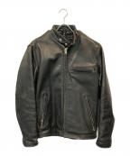 Schottショット）の古着「641シングルレザージャケット」｜ブラック