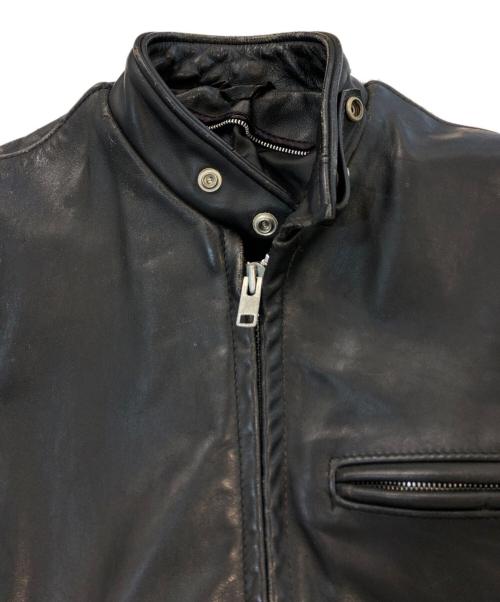 Schott（ショット）Schott (ショット) 641シングルレザージャケット ブラック サイズ:SIZE 34の古着・服飾アイテム