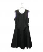 EMPORIO ARMANIエンポリオアルマーニ）の古着「バックリボンノースリーブワンピース」｜ブラック