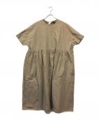 オオカミとフクロウオオカミトフクロウ）の古着「ブラウスワンピース」｜ベージュ