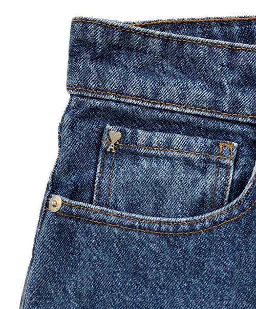 AMI Alexandre Mattiussi（アミアレクサンドルマテュッシ）AMI Alexandre Mattiussi (アミアレクサンドルマテュッシ) ルーズフィットデニムパンツ ブルー サイズ:SIZE 28の古着・服飾アイテム