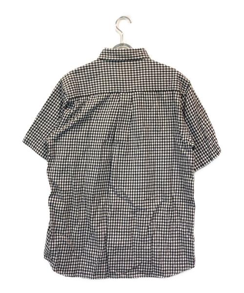 stussy（ステューシー）stussy (ステューシー) ギンガムチェックシャツ ブラック×ホワイト サイズ:Mの古着・服飾アイテム