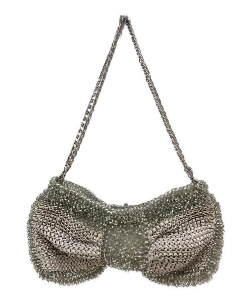 ANTEPRIMA（アンテプリマ）ANTEPRIMA (アンテプリマ) リボン型ワイヤーチェーンショルダーバッグ グレーの古着・服飾アイテム