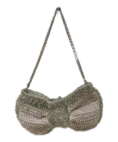 ANTEPRIMA（アンテプリマ）ANTEPRIMA (アンテプリマ) リボン型ワイヤーチェーンショルダーバッグ グレーの古着・服飾アイテム