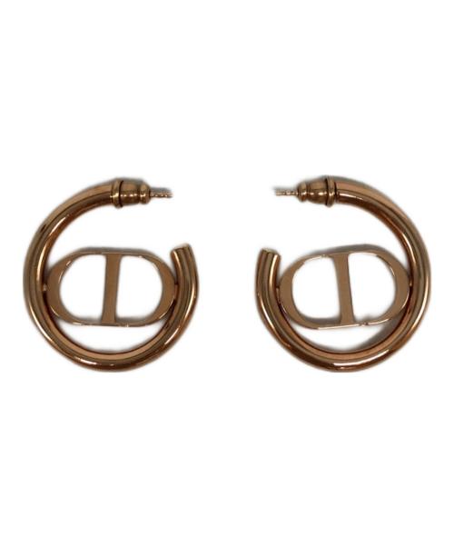 Christian Dior（クリスチャン ディオール）Christian Dior (クリスチャン ディオール) MONTAIGNE フープピアス ゴールドの古着・服飾アイテム