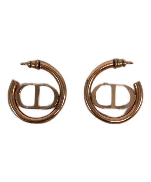 Christian Dior（クリスチャン ディオール）Christian Dior (クリスチャン ディオール) MONTAIGNE フープピアス ゴールドの古着・服飾アイテム
