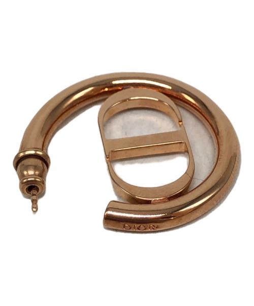 Christian Dior（クリスチャン ディオール）Christian Dior (クリスチャン ディオール) MONTAIGNE フープピアス ゴールドの古着・服飾アイテム