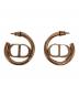 Christian Dior (クリスチャン ディオール) MONTAIGNE フープピアス ゴールド：40000円