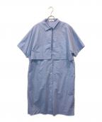 PAUL SMITHポールスミス）の古着「ダブルレイヤードシャツワンピース」｜ブルー