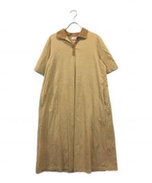 MACKINTOSH PHILOSOPHY（マッキントッシュ フィロソフィー）の古着「ジャージーポロワンピース」｜ベージュ