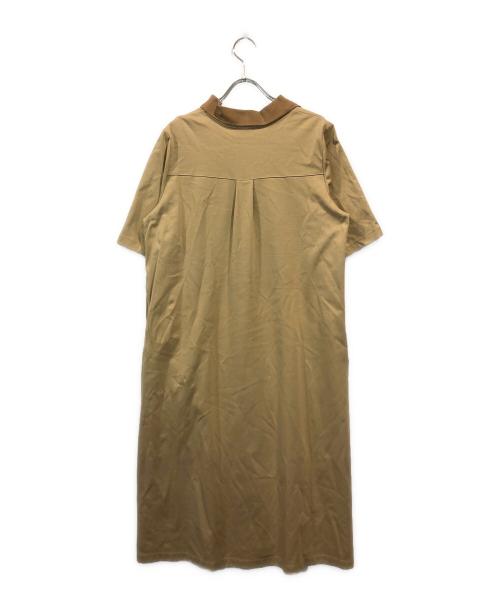 MACKINTOSH PHILOSOPHY（マッキントッシュ フィロソフィー）MACKINTOSH PHILOSOPHY (マッキントッシュ フィロソフィー) ジャージーポロワンピース ベージュ サイズ:SIZE 36の古着・服飾アイテム