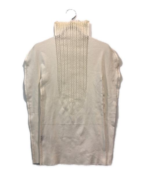 ISSEY MIYAKE（イッセイミヤケ）ISSEY MIYAKE (イッセイミヤケ) タートルネックニット ホワイト サイズ:2の古着・服飾アイテム
