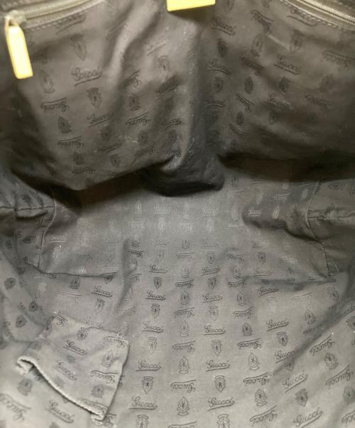 GUCCI（グッチ）GUCCI (グッチ) チャーム付トートバッグ イエローの古着・服飾アイテム