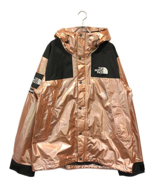 THE NORTH FACE（ザ ノース フェイス）THE NORTH FACE (ザ ノース フェイス) Supreme (シュプリーム) METALLIC MOUNTAIN JACKET ピンク×ゴールド サイズ:Lの古着・服飾アイテム