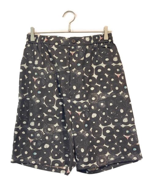 HERALBONY（ヘラルボニー）HERALBONY (ヘラルボニー) リラックスハーフパンツ「（無題）（丸）」 ブラック サイズ:SIZE SMの古着・服飾アイテム