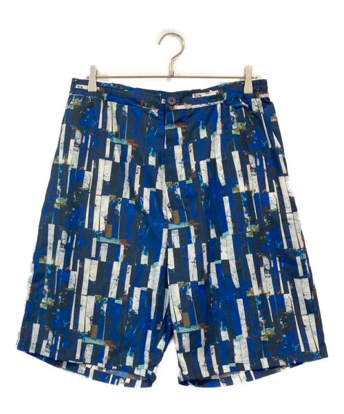 HERALBONY（ヘラルボニー）HERALBONY (ヘラルボニー) リラックスハーフパンツ「海」 ブルー サイズ:MLサイズの古着・服飾アイテム