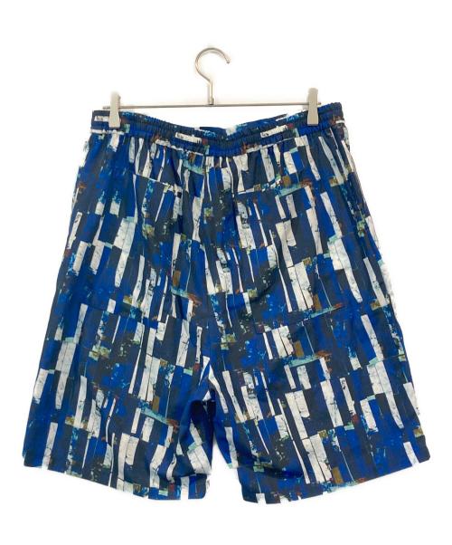 HERALBONY（ヘラルボニー）HERALBONY (ヘラルボニー) リラックスハーフパンツ「海」 ブルー サイズ:MLサイズの古着・服飾アイテム