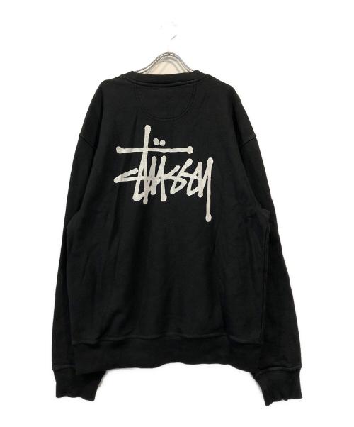 stussy（ステューシー）stussy (ステューシー) バックプリントスウェット ブラック サイズ:Lの古着・服飾アイテム