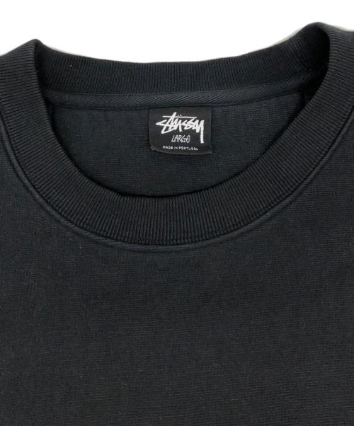 stussy（ステューシー）stussy (ステューシー) バックプリントスウェット ブラック サイズ:Lの古着・服飾アイテム