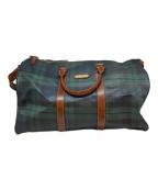 POLO RALPH LAURENポロ・ラルフローレン）の古着「ブラックウォッチボストンバッグ」｜グリーン