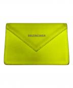 BALENCIAGAバレンシアガ）の古着「ペーパー カードホルダー」｜イエロー