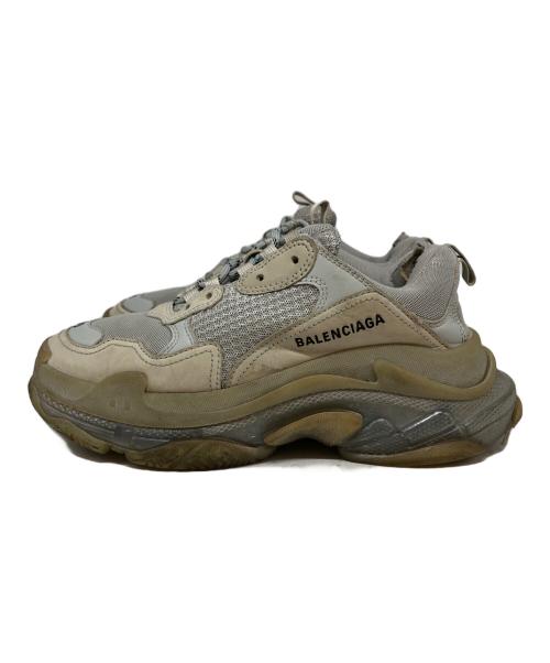 BALENCIAGA（バレンシアガ）BALENCIAGA (バレンシアガ) トリプルS クリアソール グレー サイズ:26.5の古着・服飾アイテム