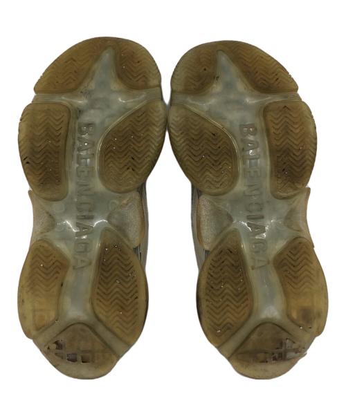 BALENCIAGA（バレンシアガ）BALENCIAGA (バレンシアガ) トリプルS クリアソール グレー サイズ:26.5の古着・服飾アイテム