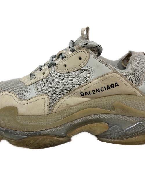 BALENCIAGA（バレンシアガ）BALENCIAGA (バレンシアガ) トリプルS クリアソール グレー サイズ:26.5の古着・服飾アイテム